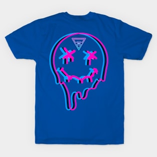 Melting neon skull T-Shirt